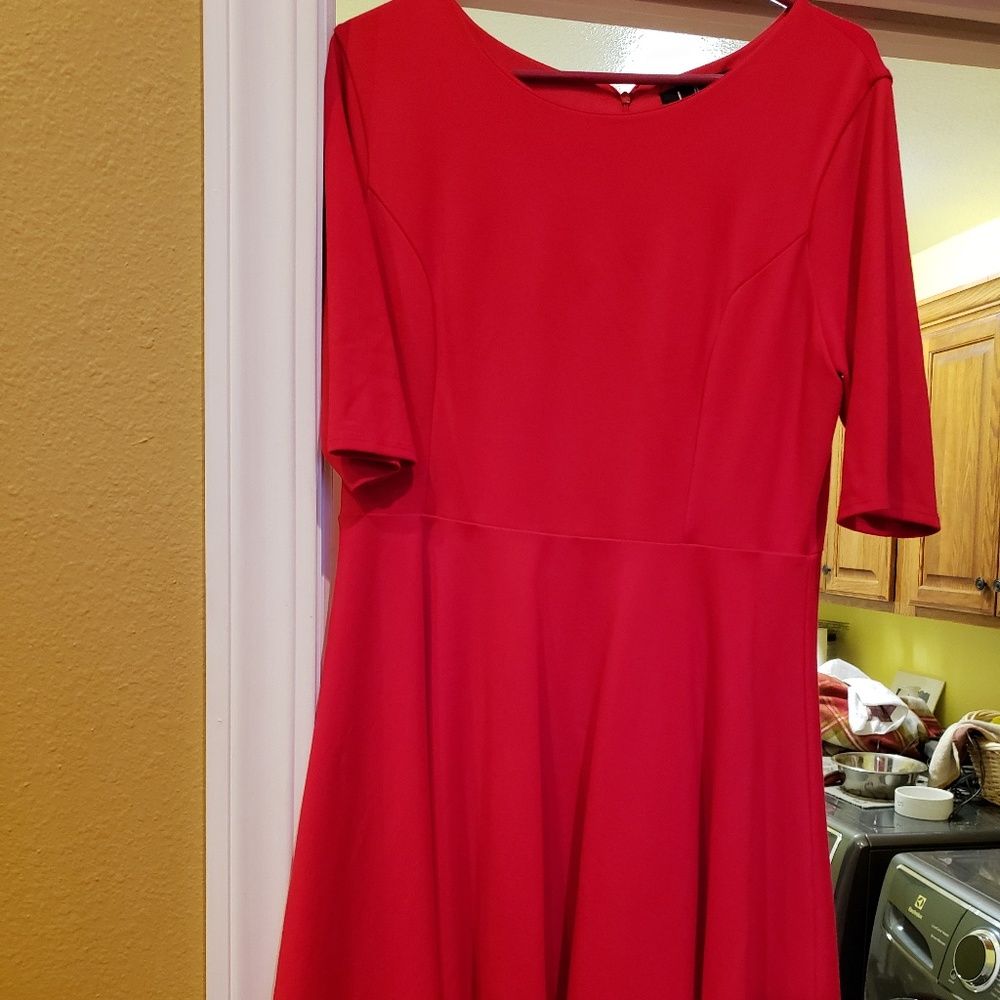 Red homecoming formal dress